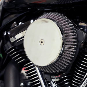 Plain Cover Big Air Cleaner Kit Silver