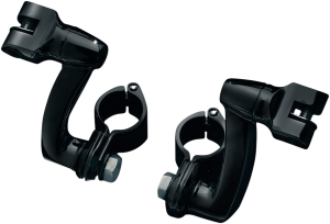 Longhorn Offset Footpeg Mounts Black, 1, nordicamoto.ro