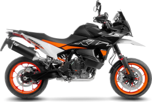 Tobă de eșapament LeoVince LV-14 Black Edition Slip-On pentru CFMOTO 800MT, 4, nordicamoto.ro