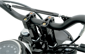 Dual Handlebar Riser Clamp Assembly Black, 2, nordicamoto.ro