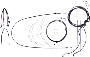 Black Pearl Designer Handlebar Installation Kit Black, 3, nordicamoto.ro