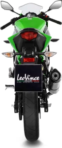 Tobă de eșapament LeoVince LV One Evo Slip-On – Oțel inoxidabil, Titanium Look, 3, nordicamoto.ro