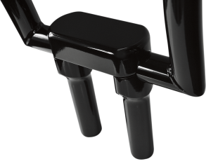 Hefty Handlebar Riser & Top Clamp Kit Black