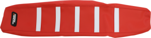 Ribbed Seat Cover Black, Red, 1, nordicamoto.ro