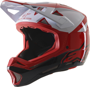 Casca MTB Alpinestars Missile Pro Glossy Red/White