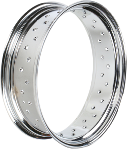Custom Spun Steel Chrome Rim Silver, 1, nordicamoto.ro