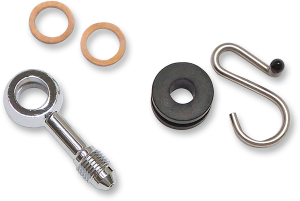 Brake Line Upper Adapter Chrome, Polished