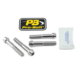 Brake Caliper Mount Kit Silver, Stainless Steel