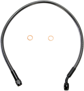 Designer Series Dot Abs-specific Upper Brake Line Kit Black, Black Pearl