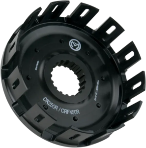 MOOSE RACING Billet Clutch Basket With Cushion Anodized 