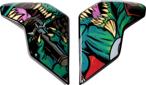 Placi laterale casca Icon Airflite Black/Green/Red ONE SIZE, 1, nordicamoto.ro