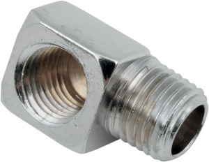 Chrome Motor Case Breather Fitting Chrome, Polished