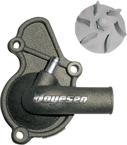 Supercooler Water Pump Cover And Impeller Kit Magnesium, Powder-coated