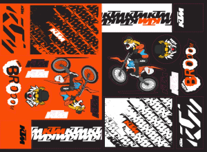 Echipament pentru fani, Kit stickere KTM Team, nordicamoto.ro