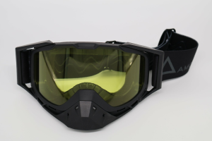 AMOQ Youth Snow Goggles Black-Grey, yellow lens