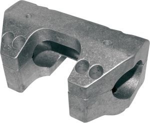 Handlebar Clamp Set Silver, 1, nordicamoto.ro