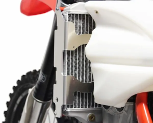 Xtrem Radiator Guards Black, Silver, 4, nordicamoto.ro