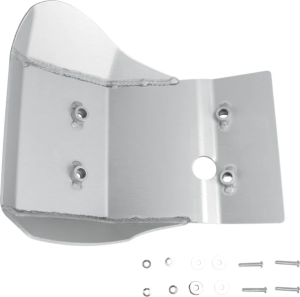MOOSE RACING Placă de protecție din aluminiu, argintie 