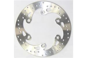 Round Fixed Brake Rotor Silver, Stainless Steel