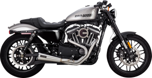 2-into-1 Upsweep Exhaust System Brushed, 2, nordicamoto.ro