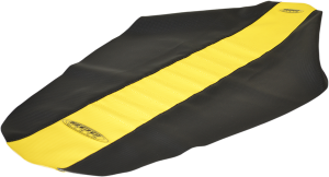 9-pleat Gripper Cover Black, Yellow, 2, nordicamoto.ro