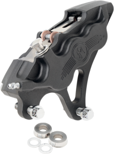 Six-piston Differential-bore Front Caliper Black, Matte
