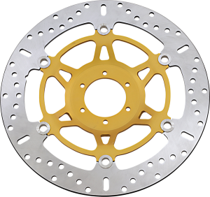Md Series Pro-lite Contour X Brake Rotor Polished Steel, Yellow, 1, nordicamoto.ro