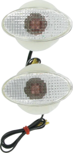 Flat Oval Marker Lights Clear, 1, nordicamoto.ro