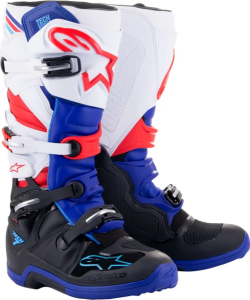 Cizme Alpinestars Tech 7 White/Red/Blue/Black
