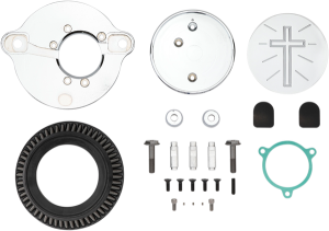 Air Cleaner Kit Silver, 2, nordicamoto.ro