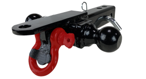 Four-way Hitch Black, Red, 1, nordicamoto.ro