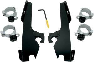 Fats/slim Windshield  Trigger-lock Complete Mount Kit Black, 1, nordicamoto.ro