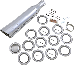 S/c Elite Universal Muffler Chrome