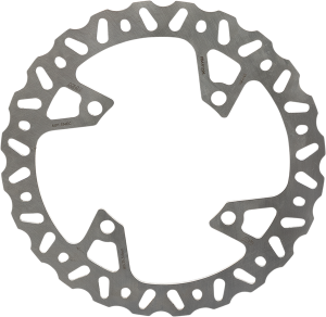 Brake Rotor Fixed Round Silver, Stainless Steel, 1, nordicamoto.ro