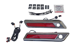 Saddlebag Latch Dual Color Accent Lights Amber, Red