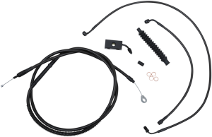 Standard Midnight Braided Handlebar Cable/brake Line Kit Black