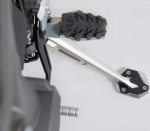 Extensie pentru piciorul suportului lateral, negru, argintiu, 3, nordicamoto.ro