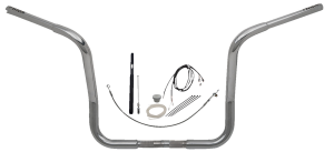 1-1/4(r) Ez Install Round Top Handlebar Kit Silver