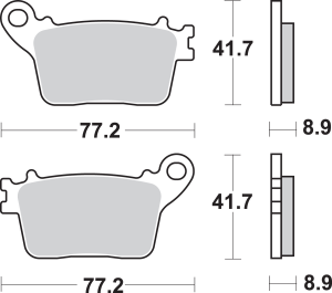 Ls Street Excel Sintered Rear Brake Pads