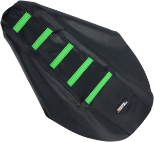 MOOSE RACING Seat Cover Ribbed Kaw Grn Black 