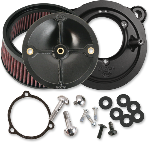 Super Stock Stealth Air Cleaner Kit Black, 1, nordicamoto.ro