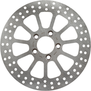 Brake Rotor Fixed Round Silver, Stainless Steel