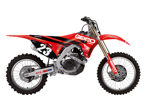 Geico Graphic Kit With Seat Cover Red, White, Black, 2, nordicamoto.ro