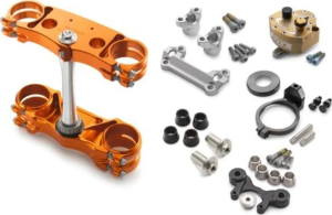 Factory triple clamp/steering damper kit