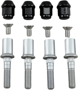 MOOSE RACING Wheel Stud-nut Kit Silver 