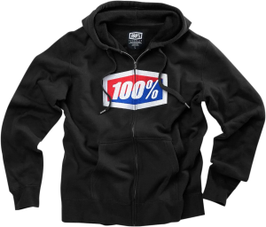 Hanorac 100% Official Fleece Zip-up Black