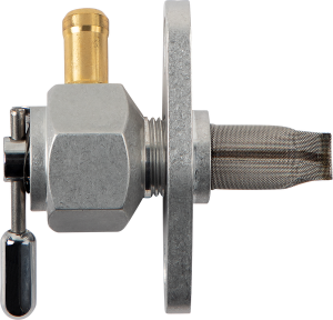 Power-flo Hex Fuel Valve Silver