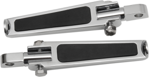 Footpegs With Rubber Inlay Silver, 1, nordicamoto.ro
