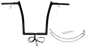 Plug & Play Ez Install 1-1/4(r) Pointed Top Handlebar Kit Black, 2, nordicamoto.ro