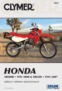 Motorcycle Repair Manual